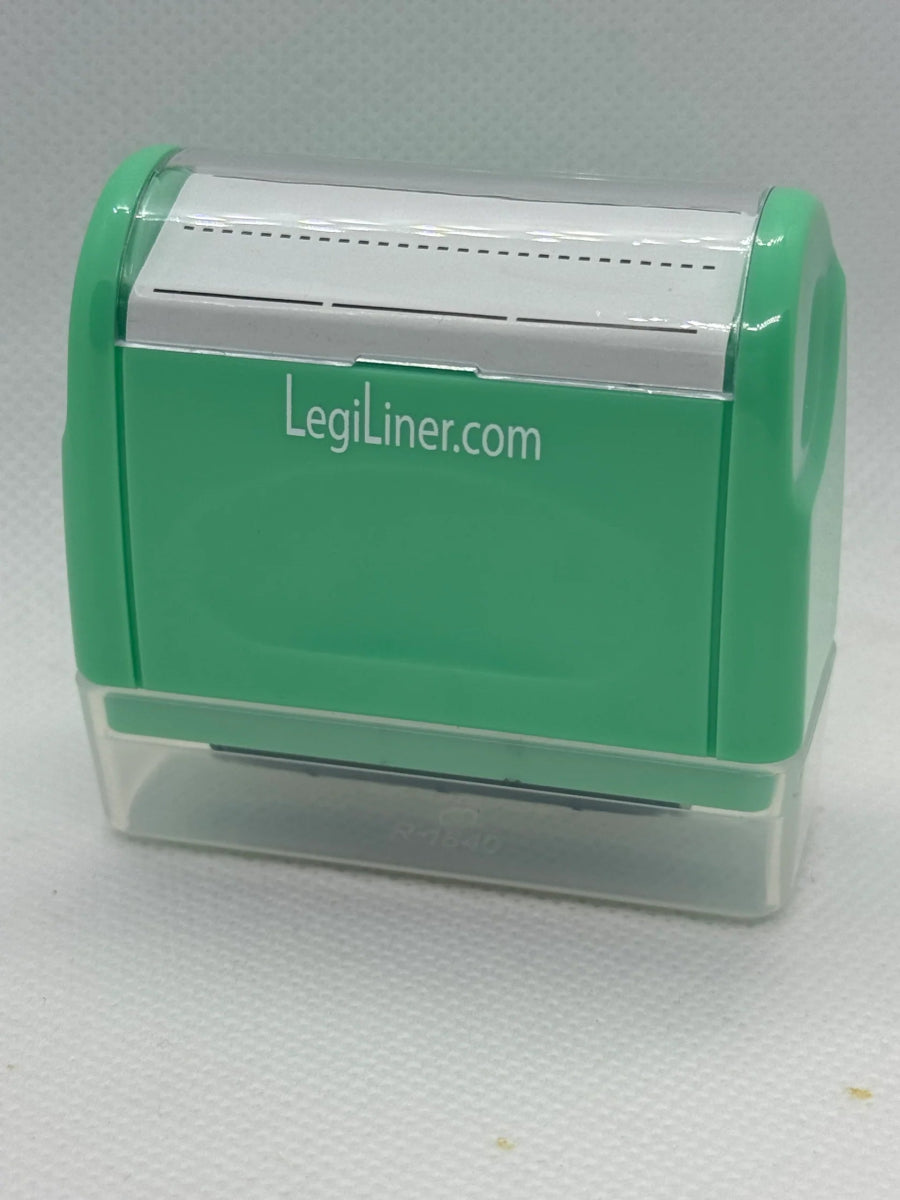 LegiLiner "Spaces" Self - Inking Teacher Stamp - 1-inch Dashed Spaced Handwriting Lines Roller Stamp LegiLiner from AskSAMIE