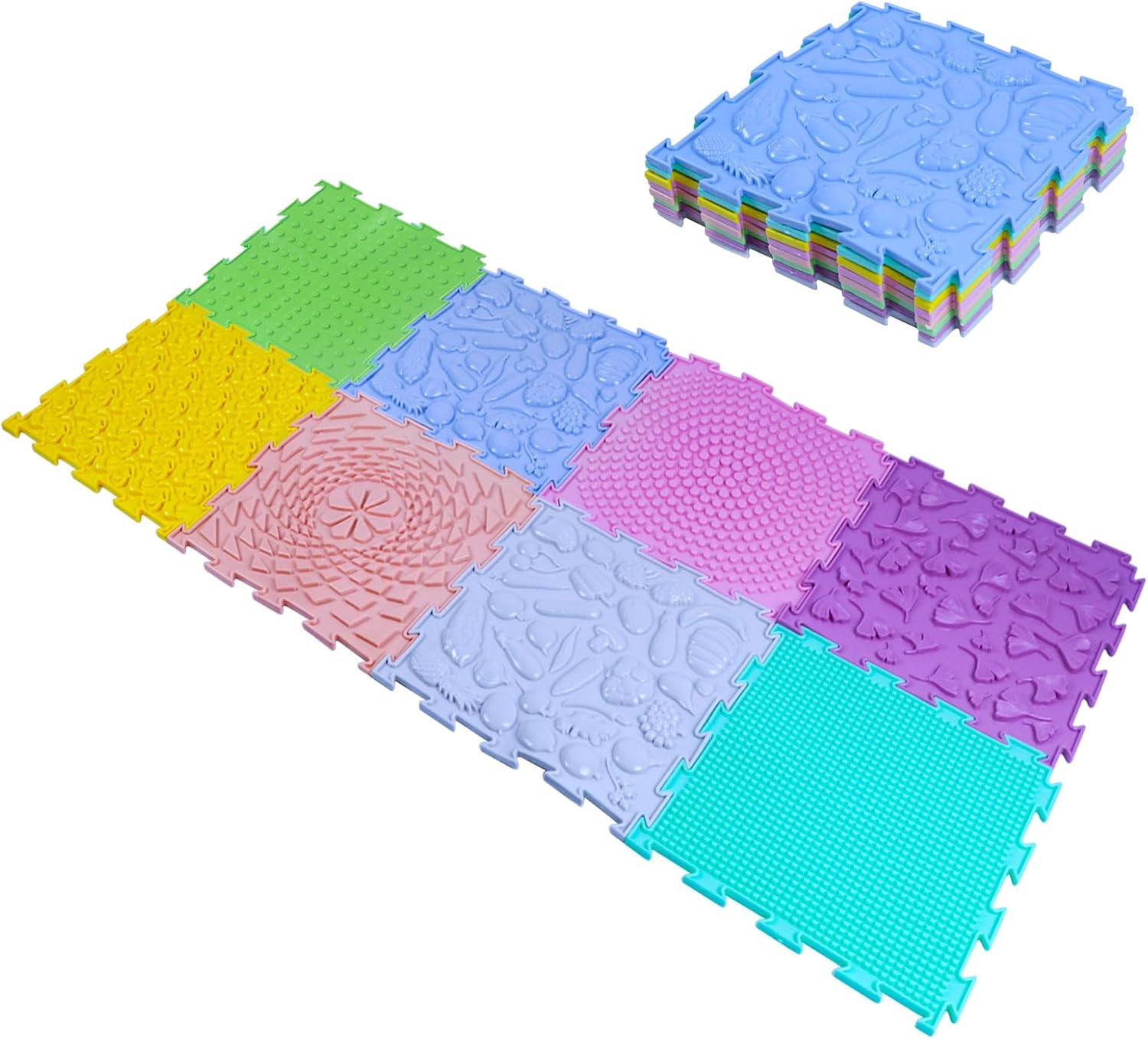 Natural Sensory Playmat Set from AskSAMIE