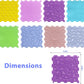 Natural Sensory Playmat Set dimensions from AskSAMIE