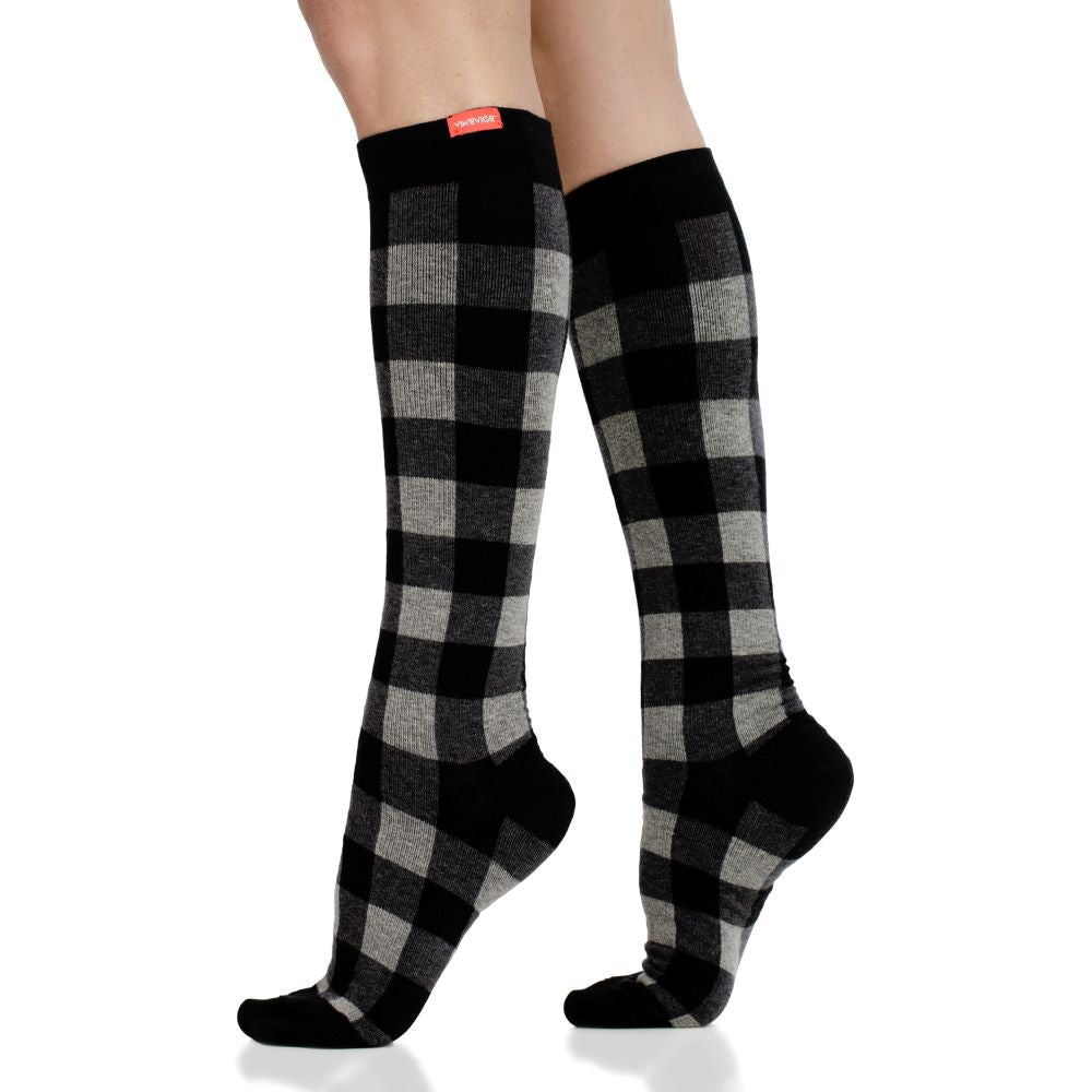 Montana Plaid (Cotton Compression Socks) VIM & VIGR - AskSAMIE: Answers for Accessibility