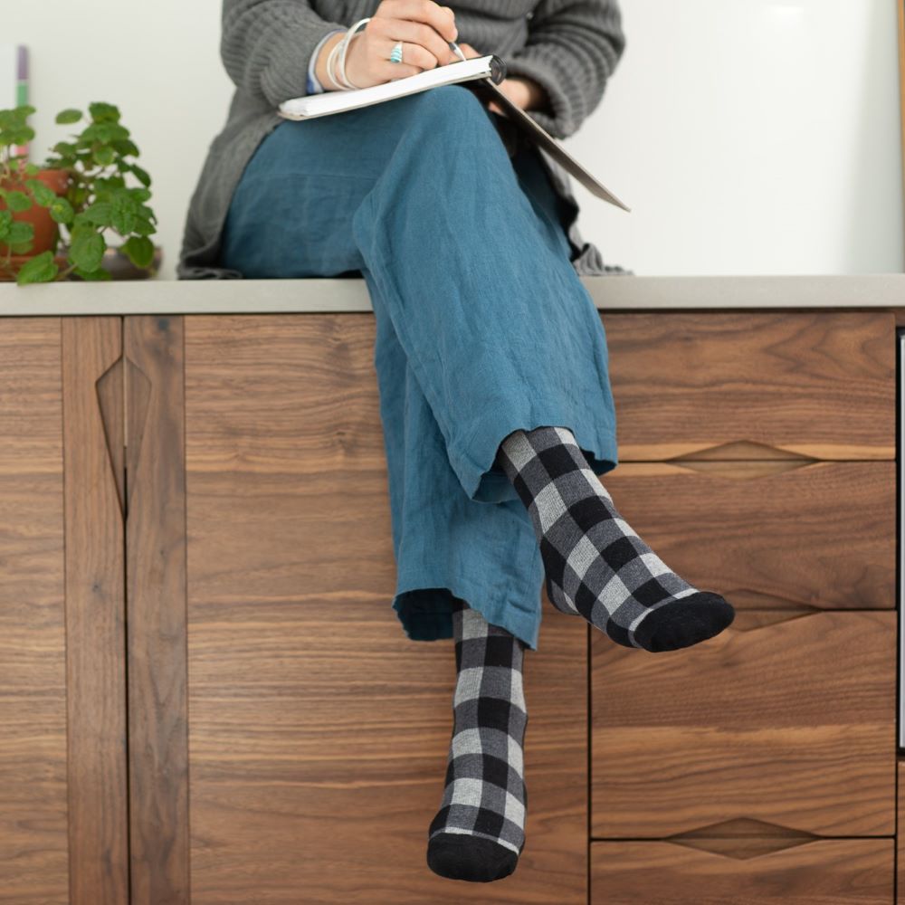 Montana Plaid (Cotton Compression Socks) VIM & VIGR - AskSAMIE: Answers for Accessibility
