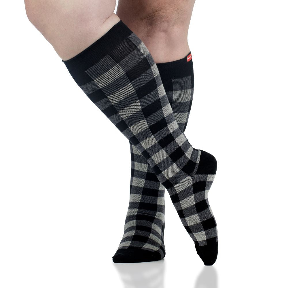 Montana Plaid (Cotton Compression Socks) VIM & VIGR - AskSAMIE: Answers for Accessibility