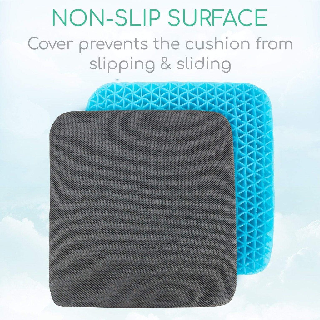 Honeycomb Gel Seat Cushion cover on top of gel cushion
