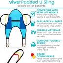 Patient Lift Sling for Bathing and Toileting Vive Health - AskSAMIE: Answers for Accessibility