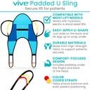 Patient Lift Sling for Bathing and Toileting Vive Health - AskSAMIE: Answers for Accessibility