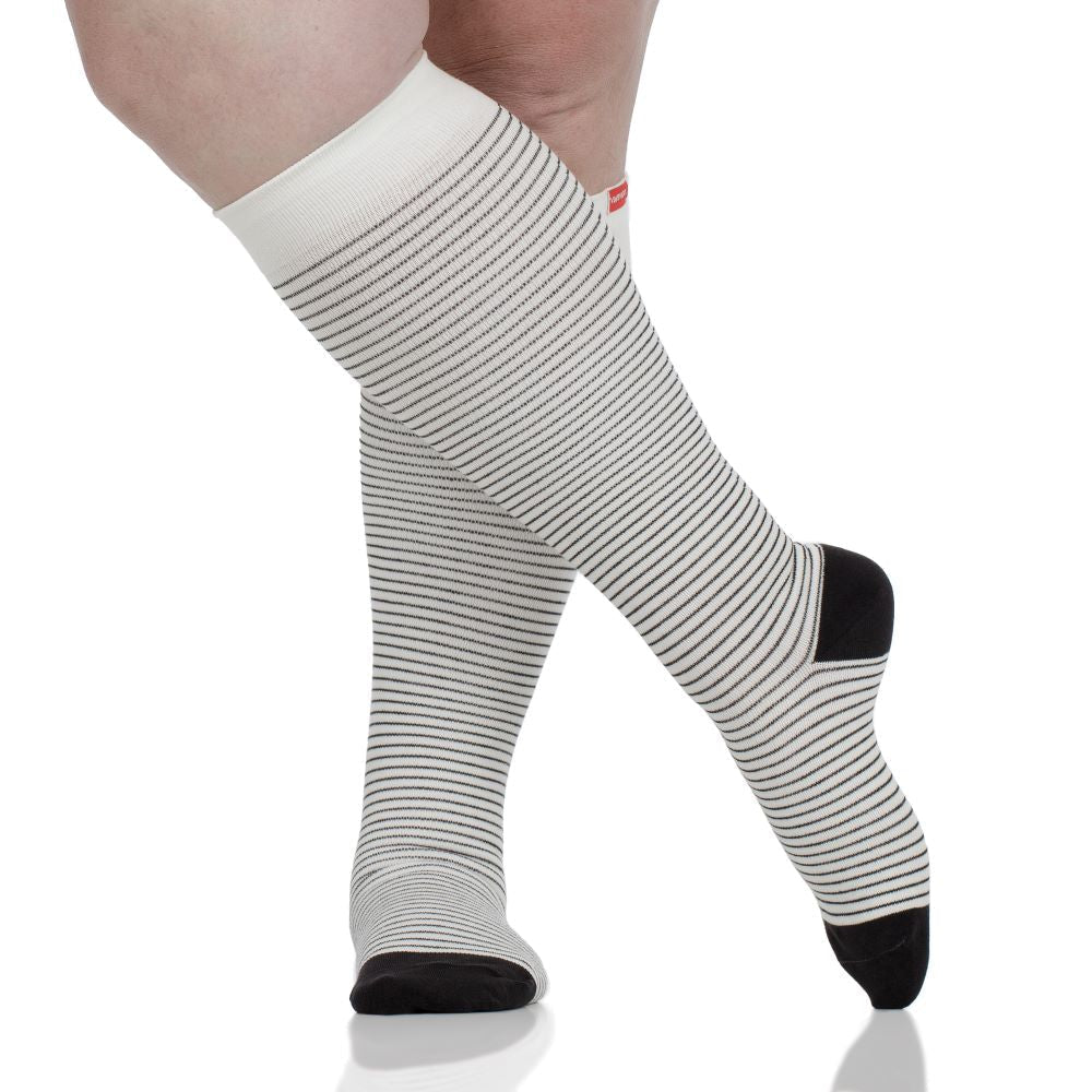 Pinstripe (Cotton Compression Socks) VIM & VIGR - AskSAMIE: Answers for Accessibility
