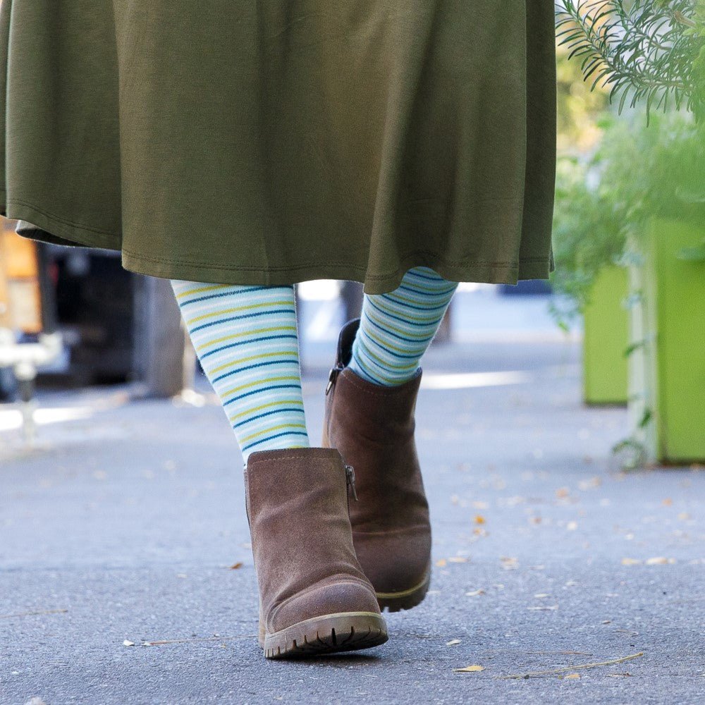 Pinstripe (Cotton Compression Socks) VIM & VIGR - AskSAMIE: Answers for Accessibility