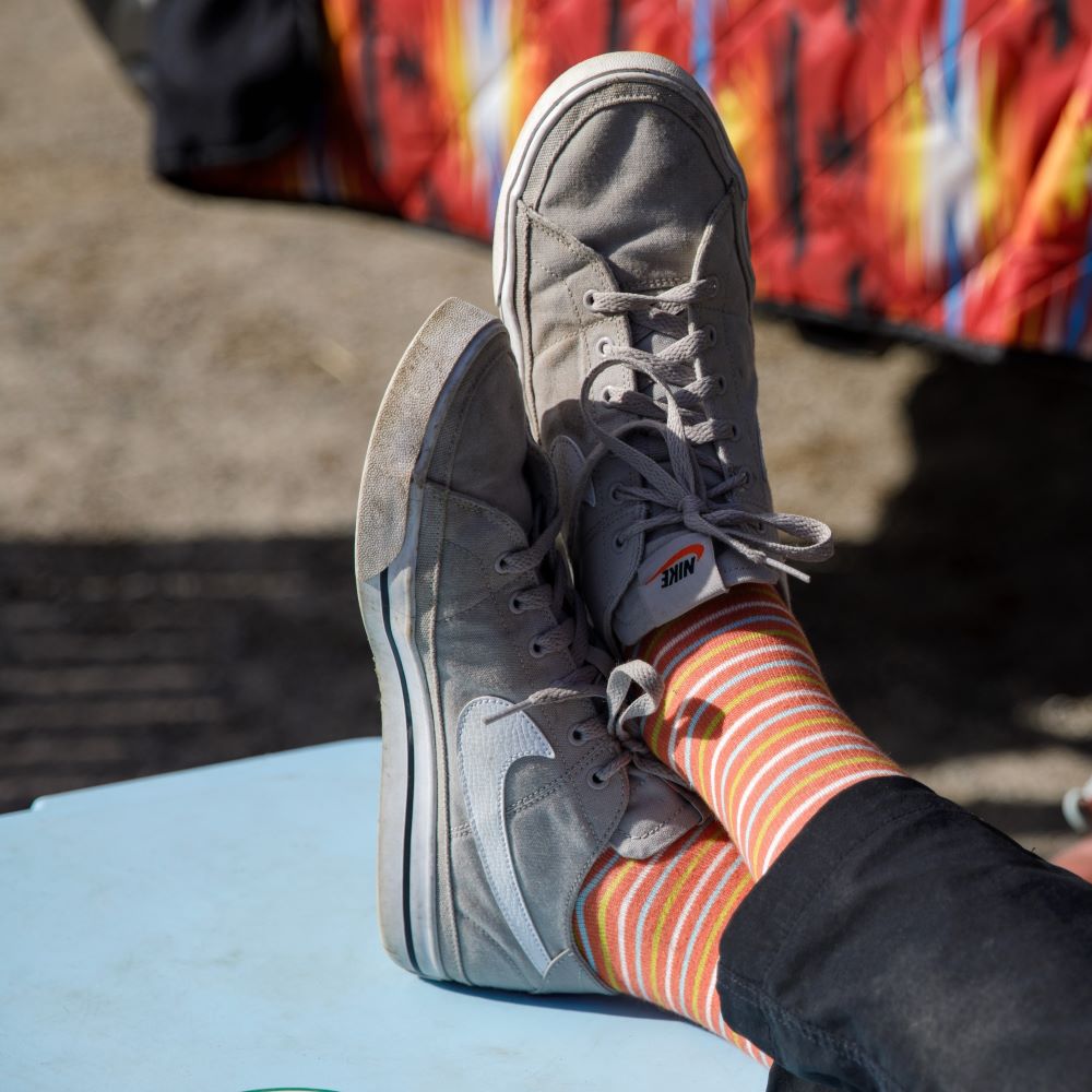 Pinstripe (Cotton Compression Socks) VIM & VIGR - AskSAMIE: Answers for Accessibility
