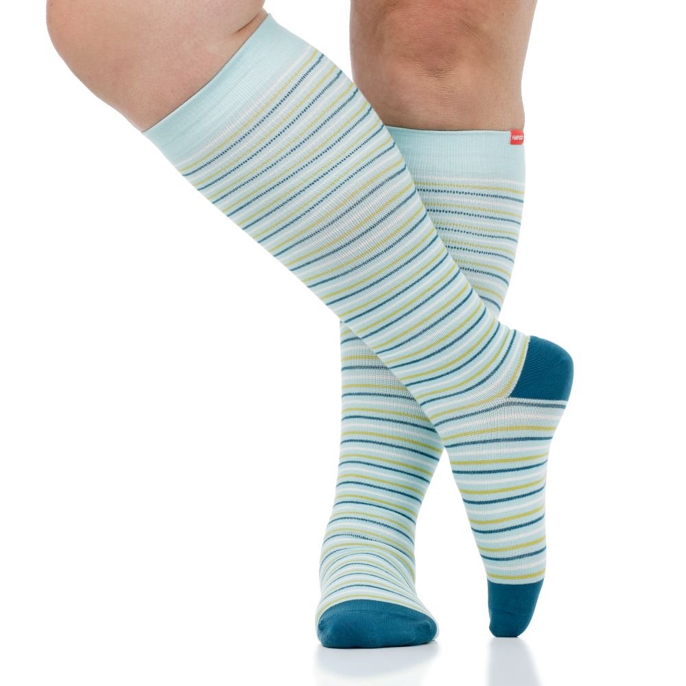 Pinstripe (Cotton Compression Socks) VIM & VIGR - AskSAMIE: Answers for Accessibility