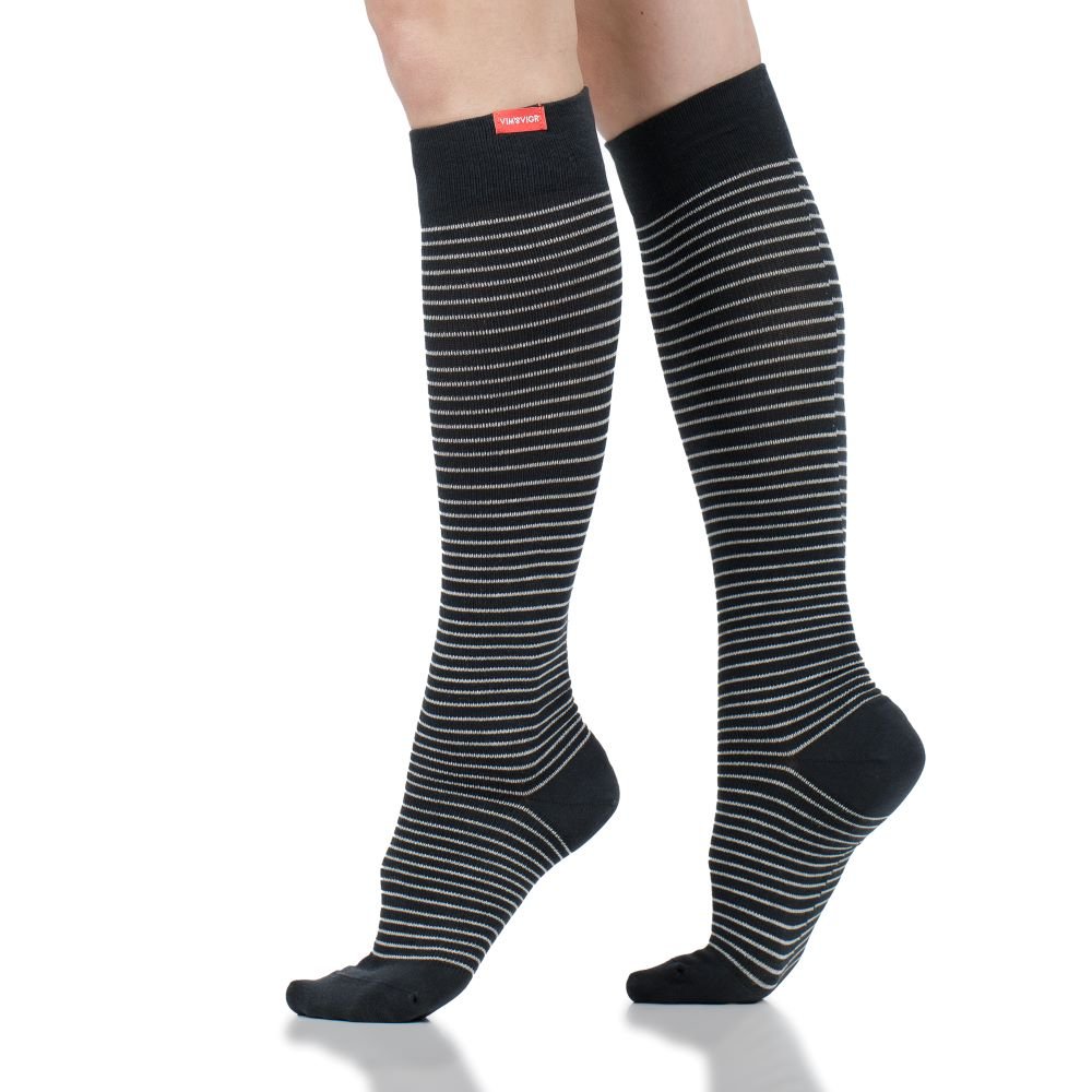 Pinstripe (Cotton Compression Socks) VIM & VIGR - AskSAMIE: Answers for Accessibility