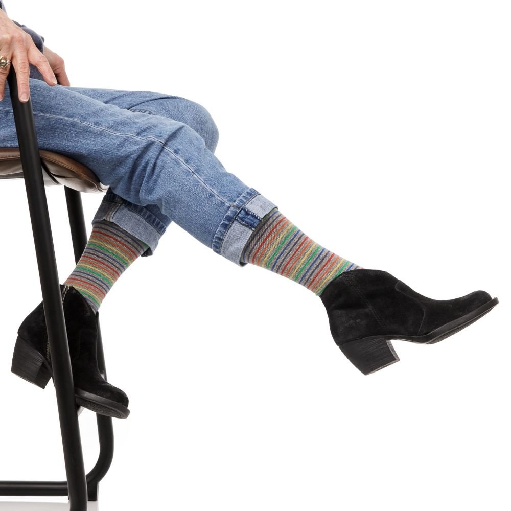 Pinstripe (Cotton Compression Socks) VIM & VIGR - AskSAMIE: Answers for Accessibility