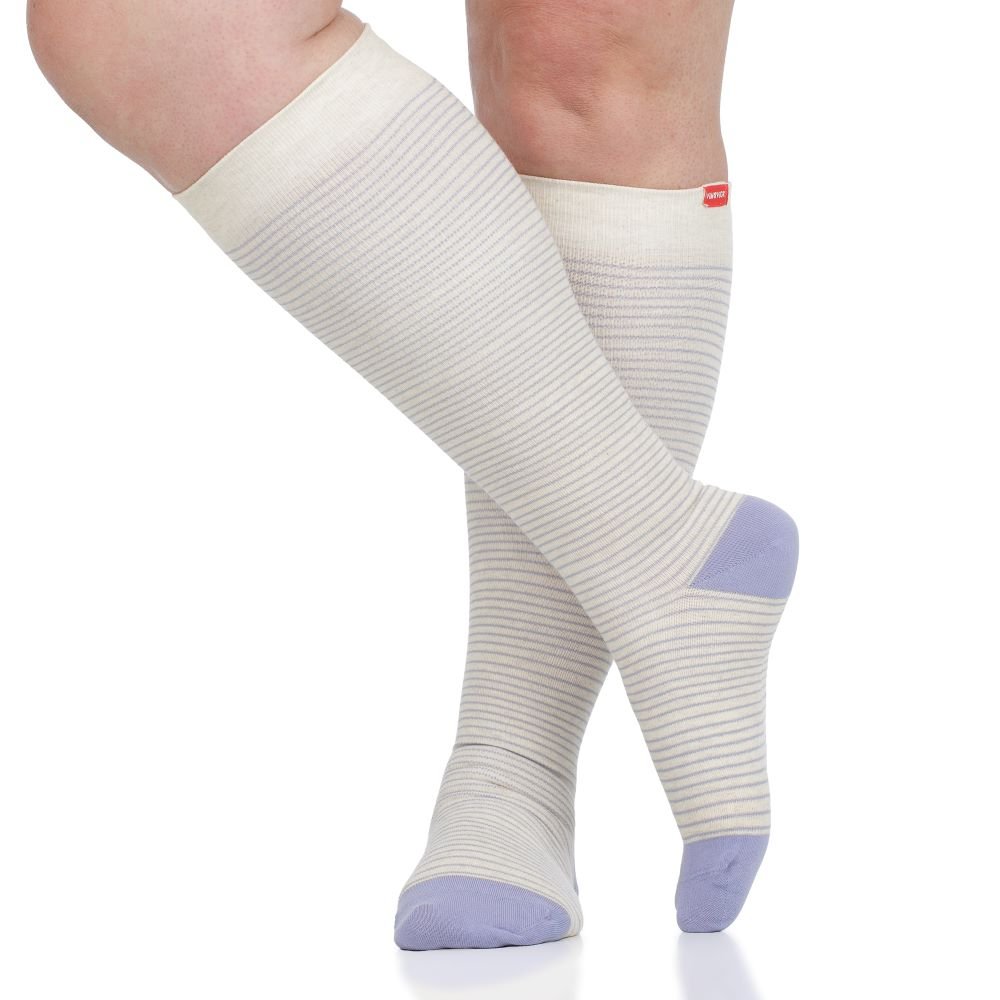 Pinstripe (Cotton Compression Socks) VIM & VIGR - AskSAMIE: Answers for Accessibility