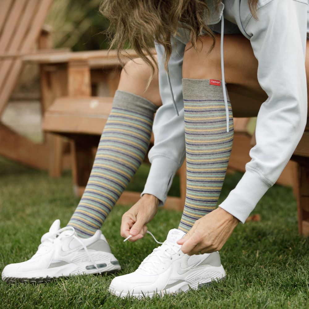 Pinstripe (Cotton Compression Socks) VIM & VIGR - AskSAMIE: Answers for Accessibility
