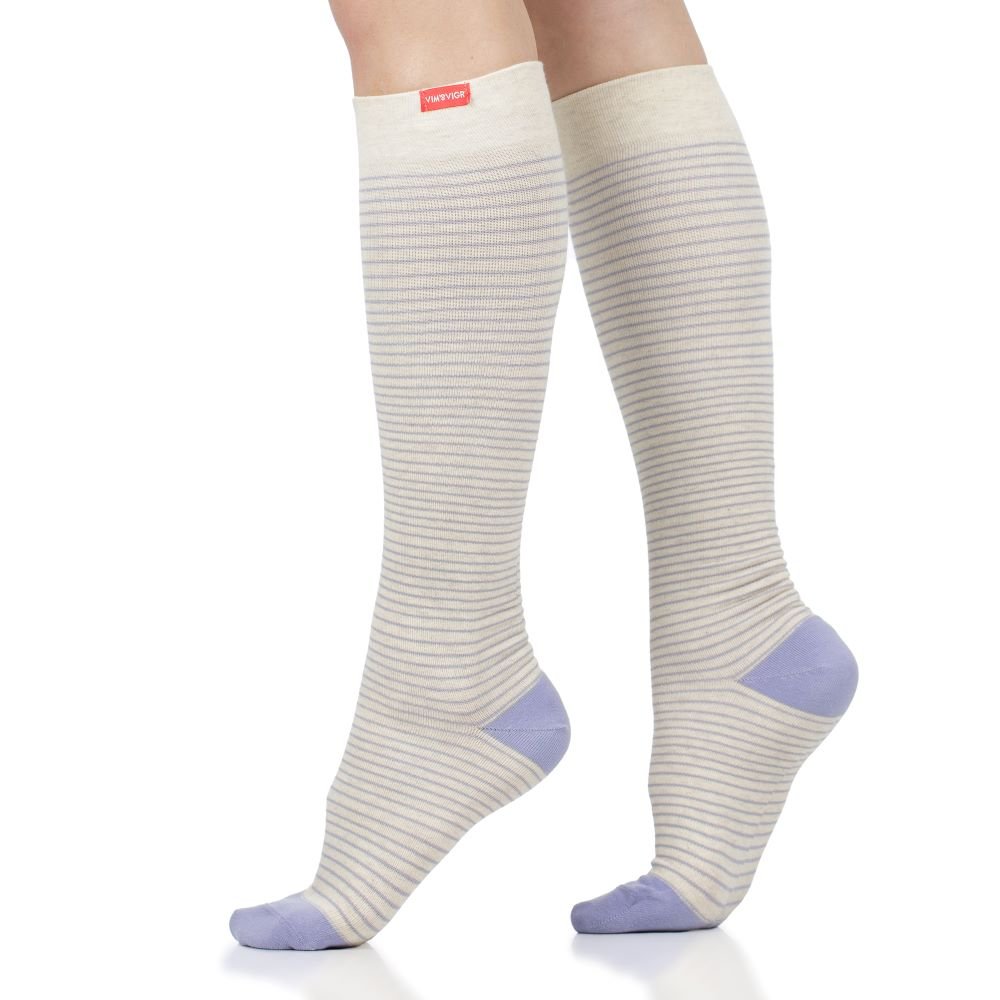 Pinstripe (Cotton Compression Socks) VIM & VIGR - AskSAMIE: Answers for Accessibility