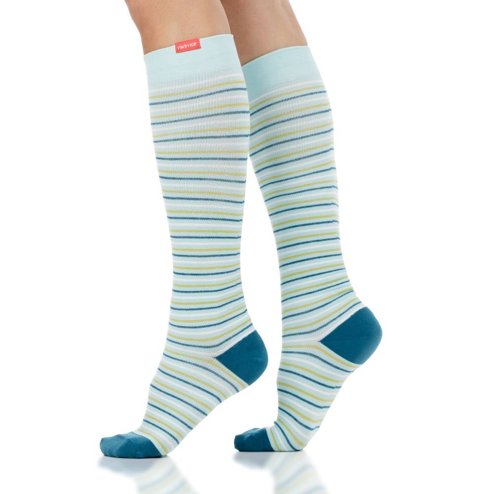 Pinstripe (Cotton Compression Socks) VIM & VIGR - AskSAMIE: Answers for Accessibility