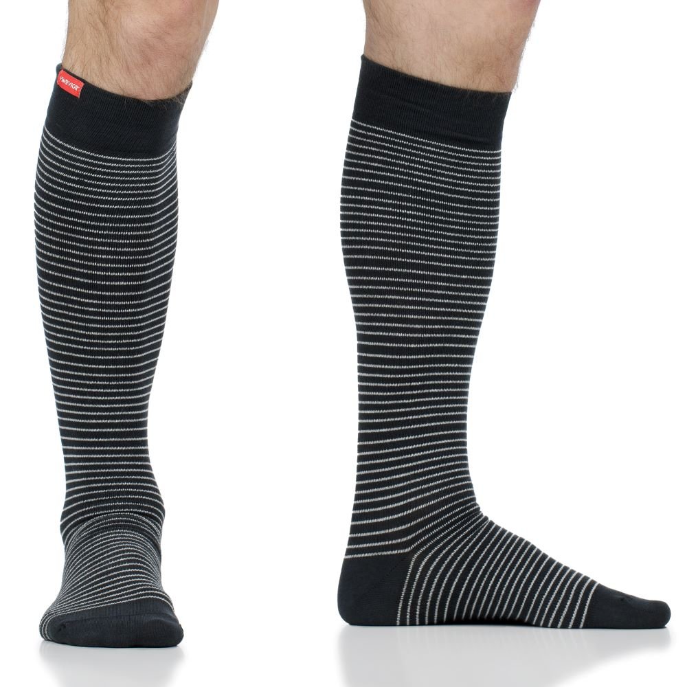 Pinstripe (Cotton Compression Socks) VIM & VIGR - AskSAMIE: Answers for Accessibility