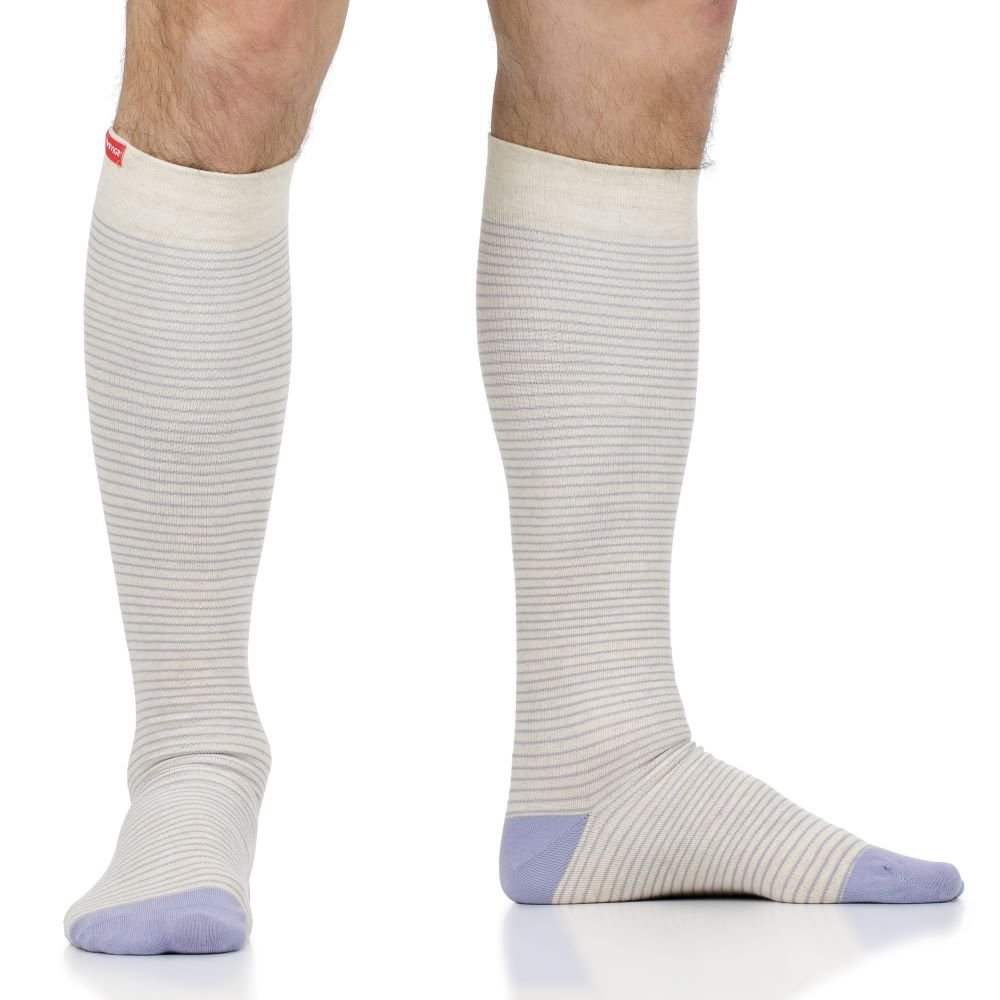Pinstripe (Cotton Compression Socks) VIM & VIGR - AskSAMIE: Answers for Accessibility