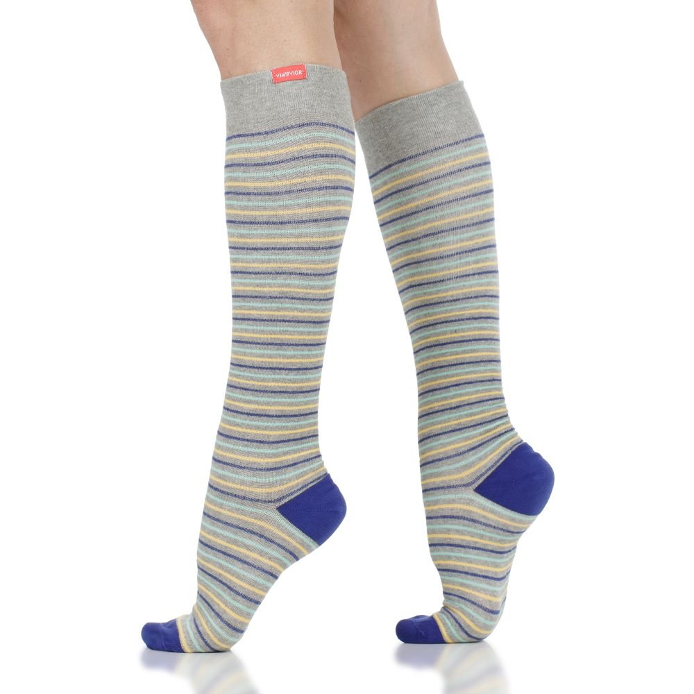 Pinstripe (Cotton Compression Socks) VIM & VIGR - AskSAMIE: Answers for Accessibility