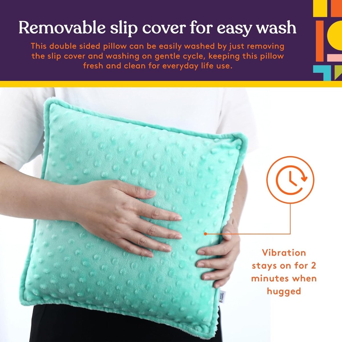 Pressure-activated Vibrating Massage Pillow