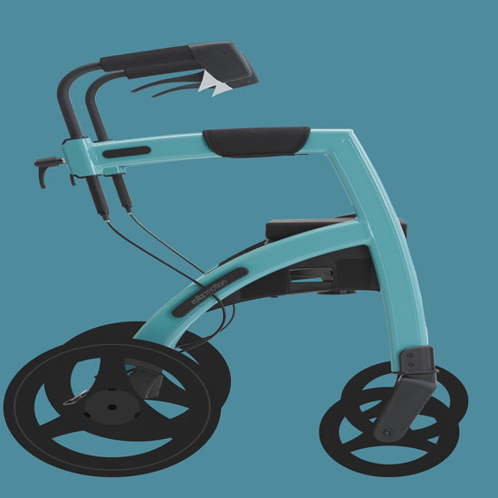 Rollz Motion video switching from rollator to wheelchair