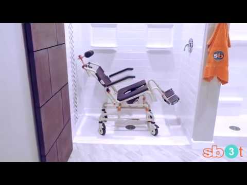 Tilting Rolling Shower Chair video