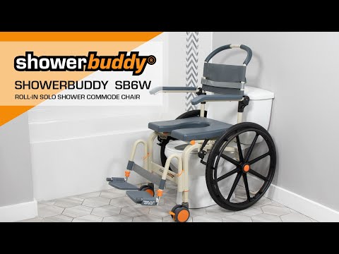 Roll-In Shower Wheelchair | ShowerBuddy SB6W video