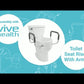 Bolted Toilet Seat Riser with Arms - Elongated