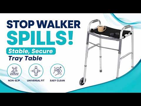 Walker Tray With Pockets video