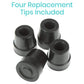 Quad Cane Replacement Tips Vive Health - AskSAMIE: Answers for Accessibility