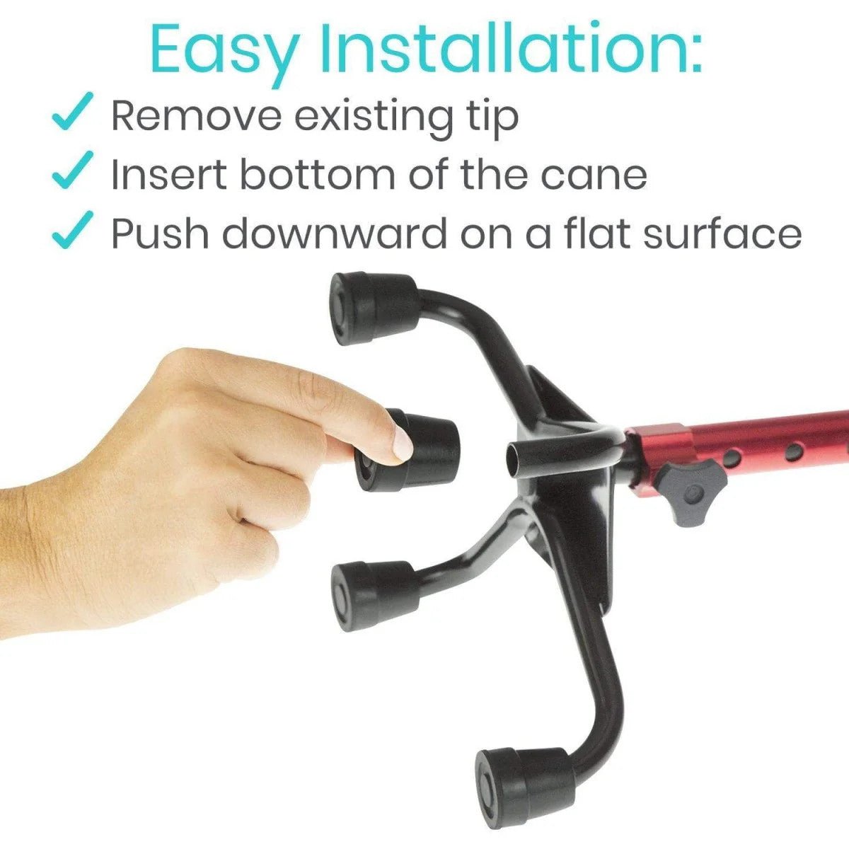 Quad Cane Replacement Tips Vive Health - AskSAMIE: Answers for Accessibility
