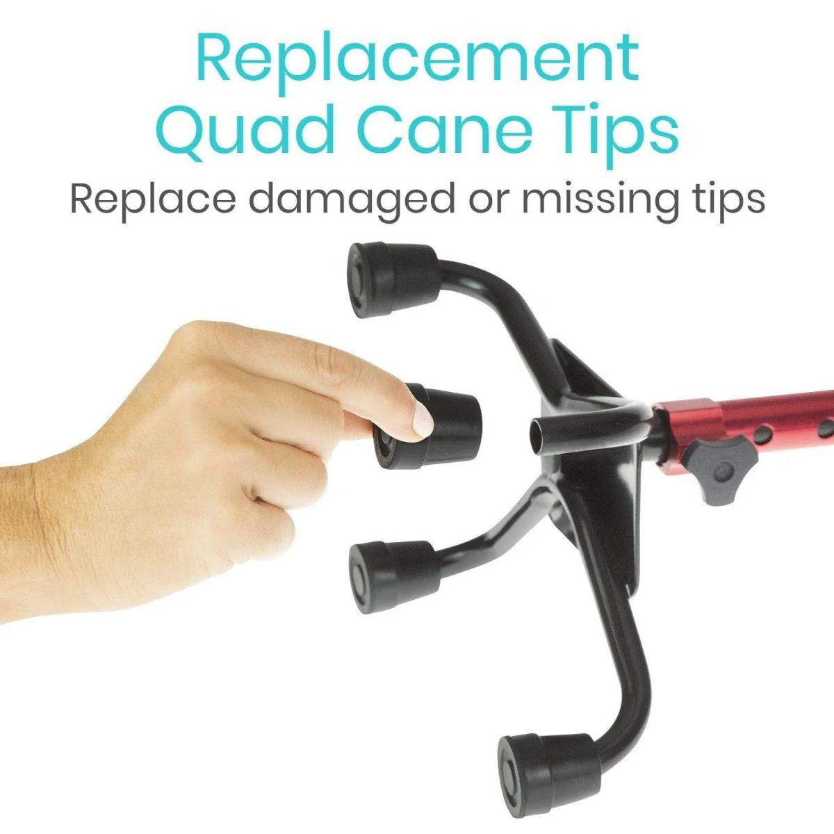 Quad Cane Replacement Tips Vive Health - AskSAMIE: Answers for Accessibility