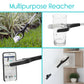 Foldable Reacher/Grabber Tool for Seniors picture being used to grab glass, phone, vase, and crumpled paper from AskSAMIE.
