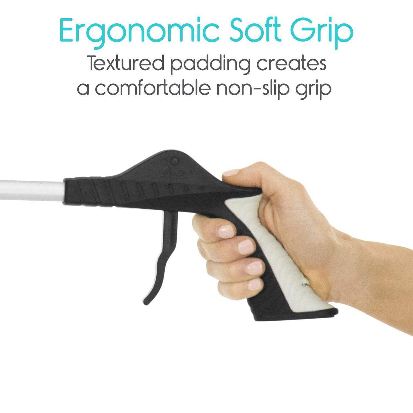 Foldable Reacher/Grabber Tool for Seniors picture of non-slip grip from AskSAMIE