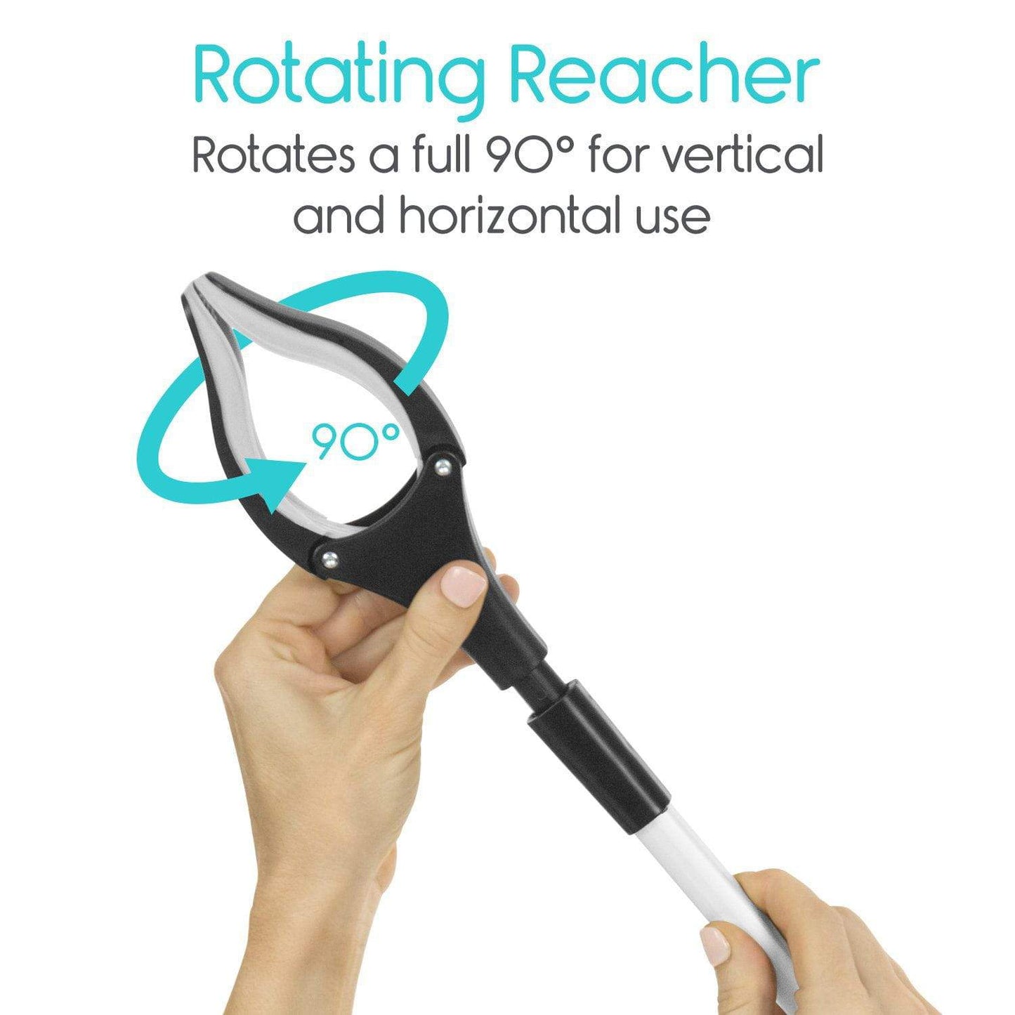 Foldable Reacher/Grabber Tool for Seniors picture of rotating claw from AskSAMIE