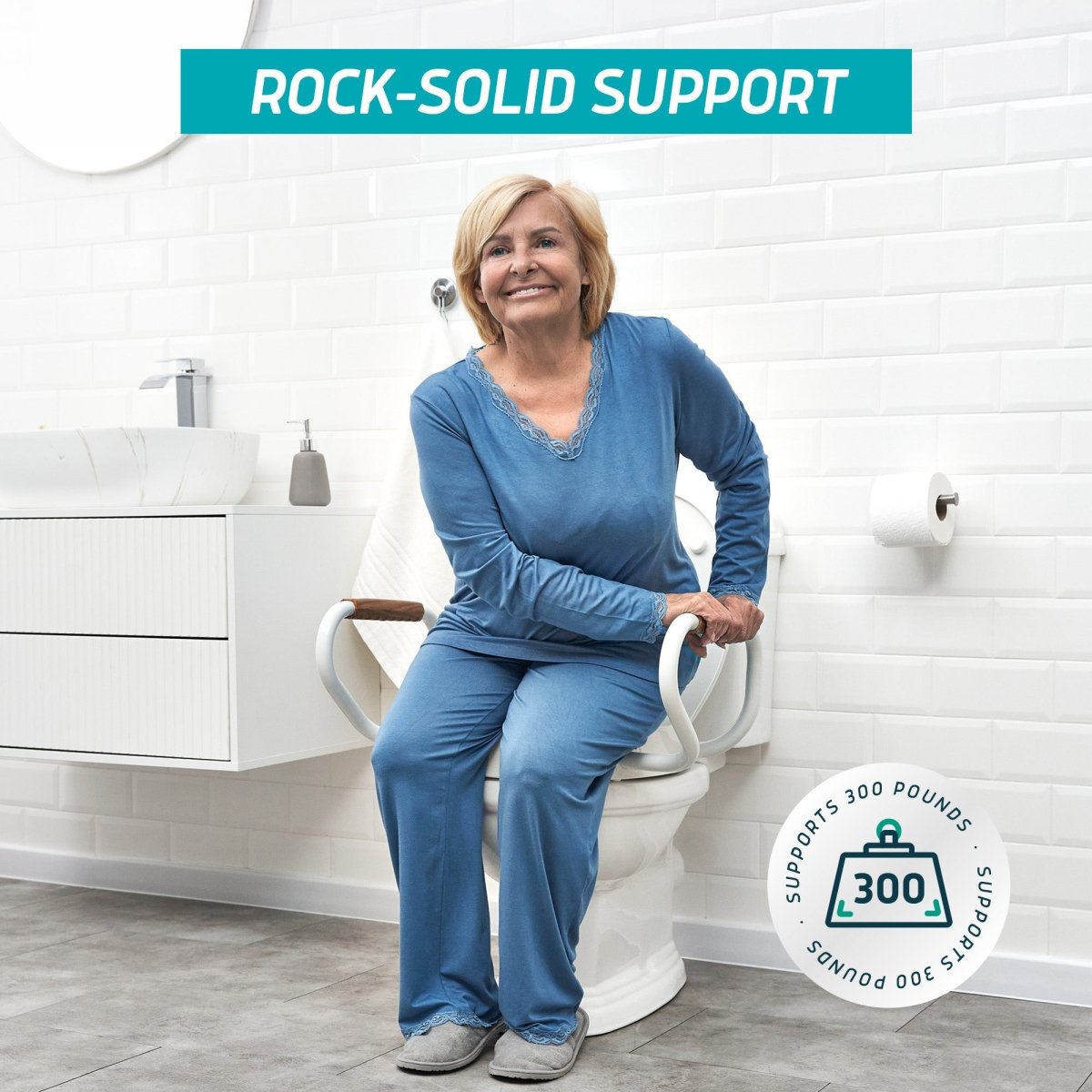Raised Toilet Seat with Handles – Soft-Close, 3-Inch Riser for Seniors Lunderg - AskSAMIE: Answers for Accessibility