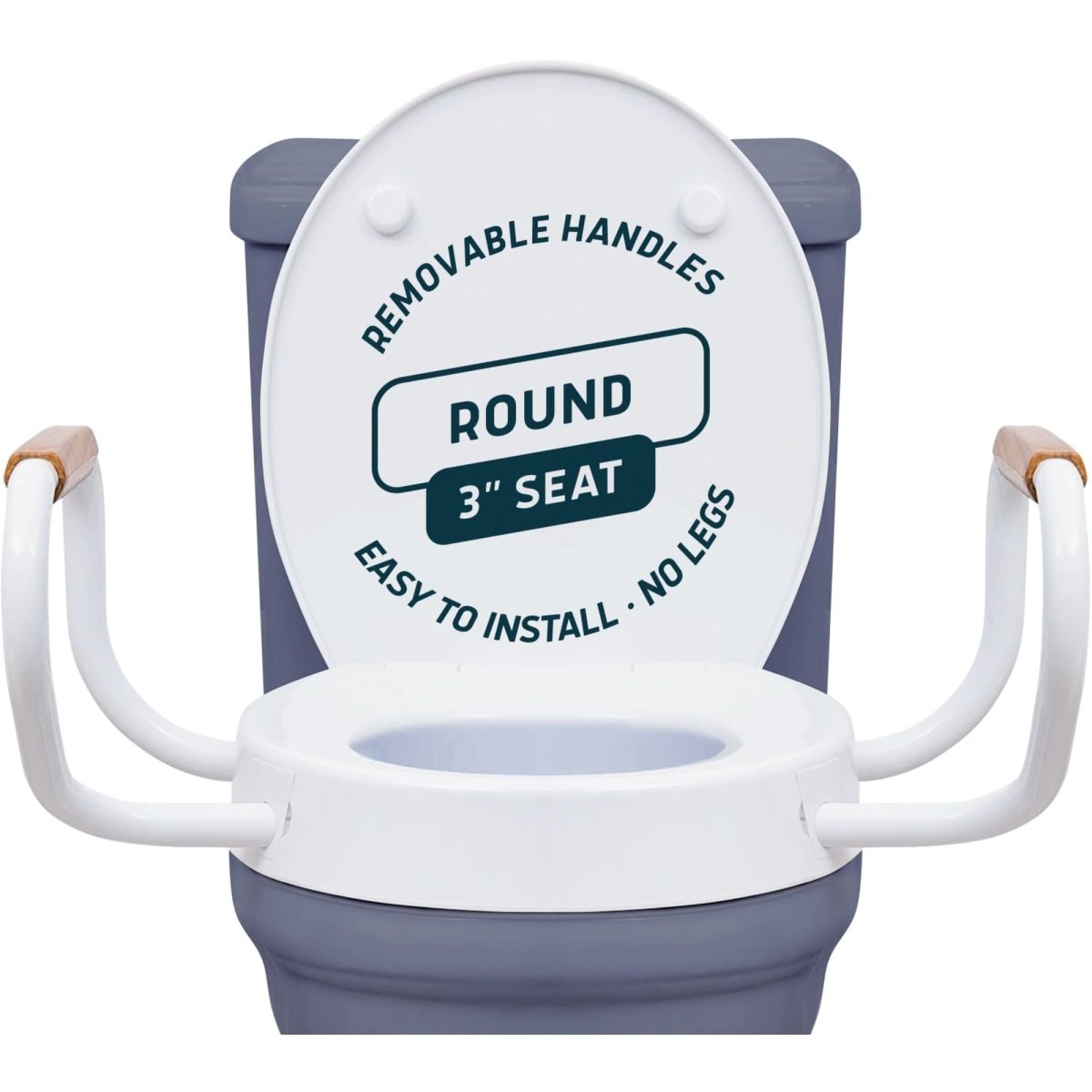 Raised Toilet Seat with Handles – Soft-Close, 3-Inch Riser for Seniors Lunderg - AskSAMIE: Answers for Accessibility