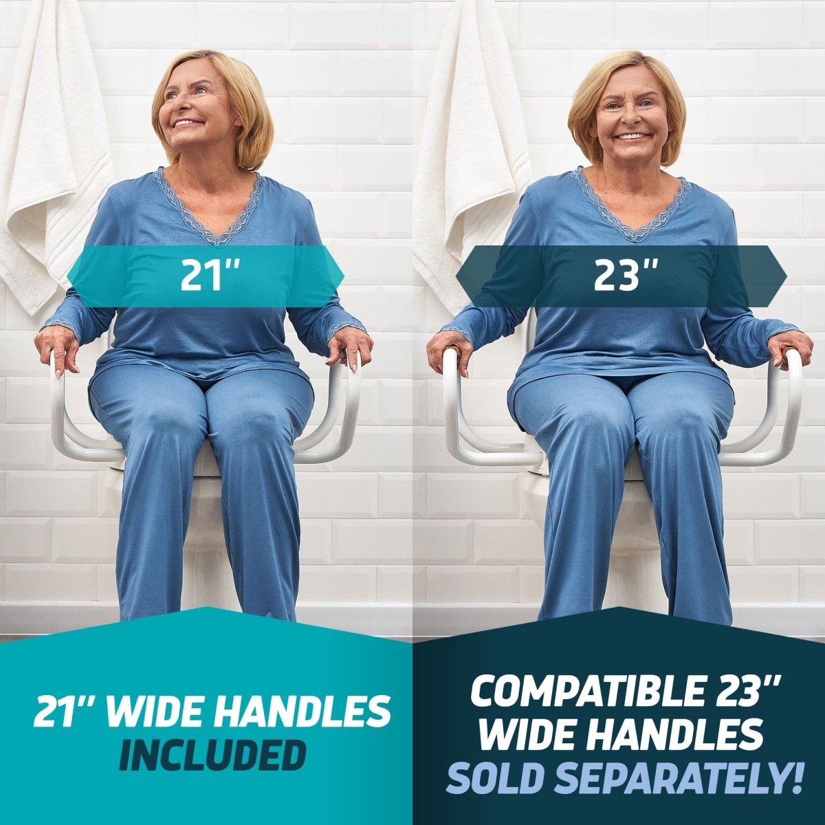 Raised Toilet Seat with Handles – Soft-Close, 3-Inch Riser for Seniors Lunderg - AskSAMIE: Answers for Accessibility
