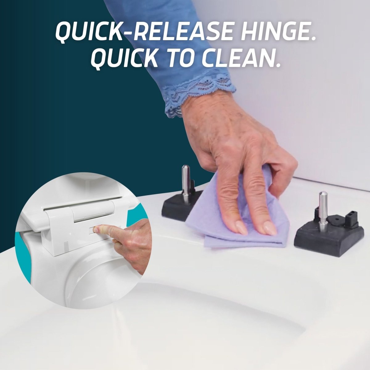 Raised Toilet Seat with Handles – Soft-Close, 3-Inch Riser for Seniors Lunderg - AskSAMIE: Answers for Accessibility
