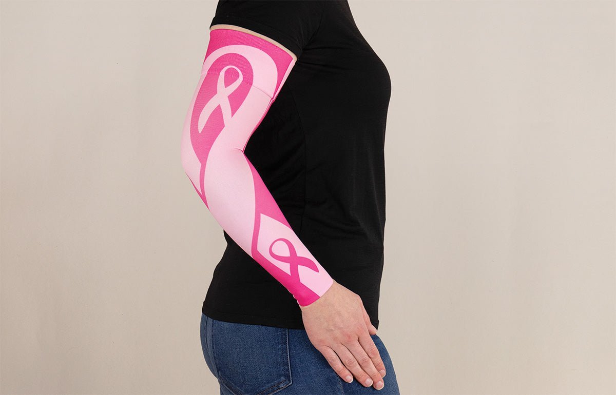 Ribbon Gradient Compression Arm Sleeve LympheDIVAs - AskSAMIE: Answers for Accessibility
