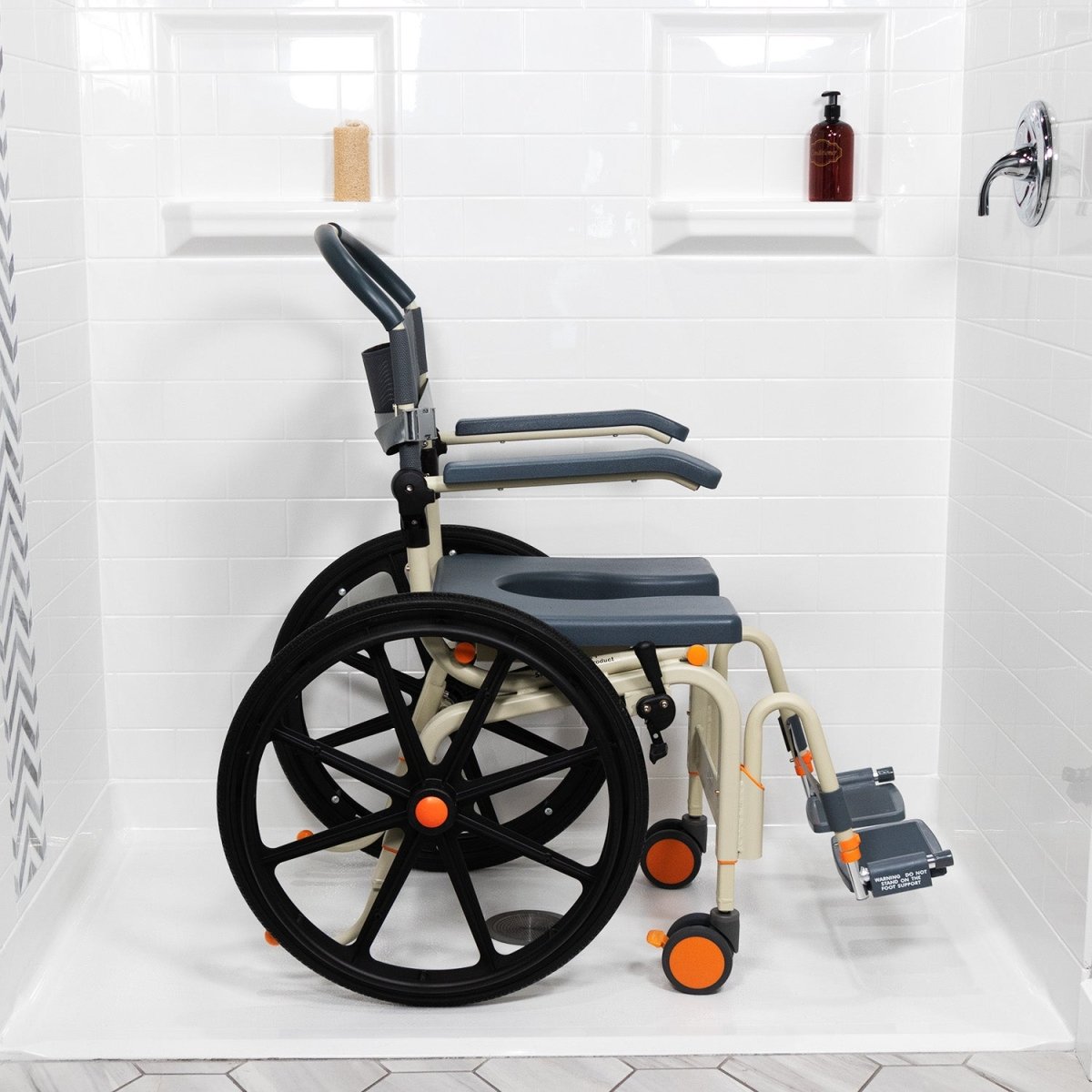 Roll - In Shower Wheelchair | ShowerBuddy SBC6 SolutionBased - AskSAMIE: Answers for Accessibility