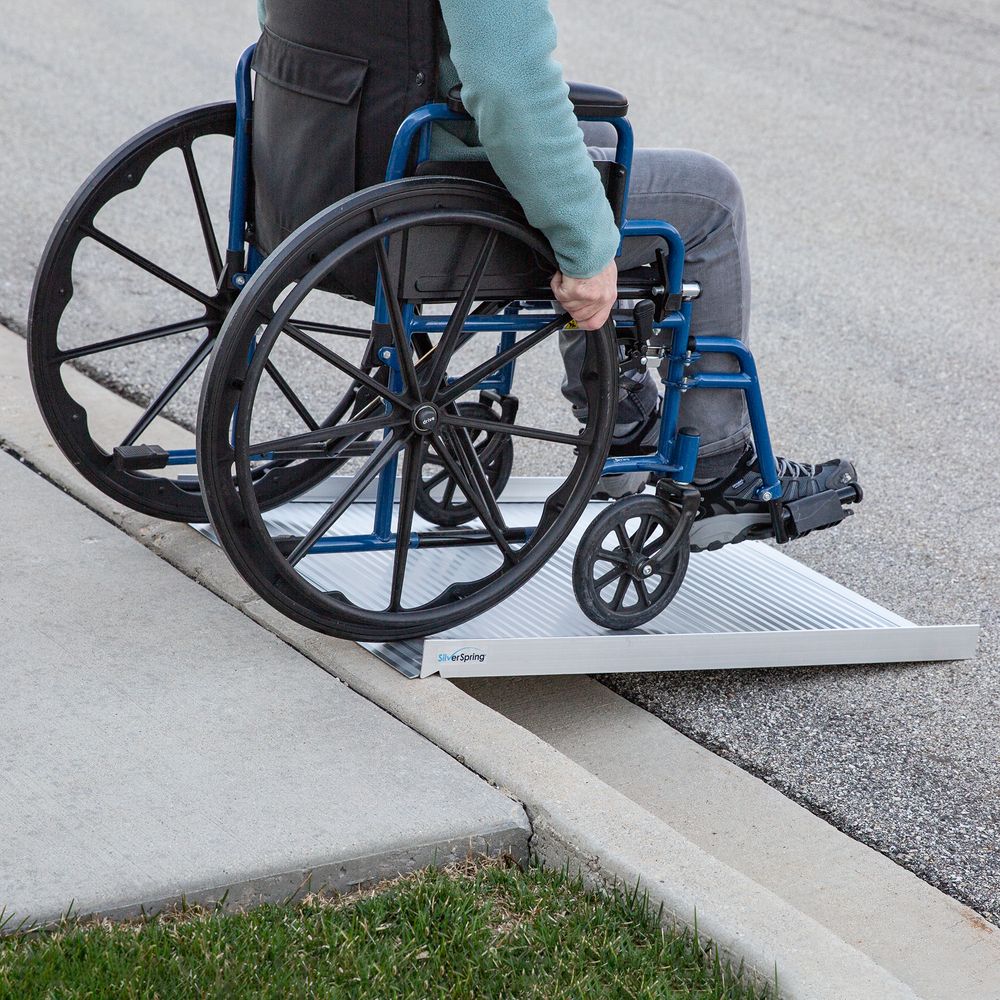 Roll - Up Threshold Ramp with Carrying Bag for Travel Silver Spring - AskSAMIE: Answers for Accessibility