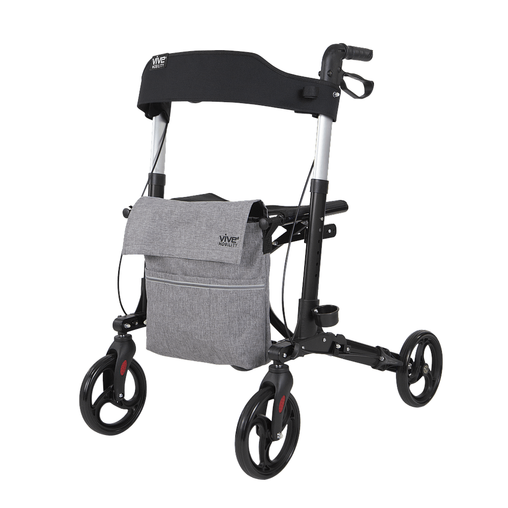 Rollator with 8" Wheels Vive Health - AskSAMIE: Answers for Accessibility