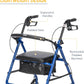 rollator walker features