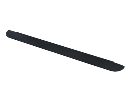 Low profile SafePath EZ Edge half inch rubber threshold ramp on a white background, a thin tapered strip for doorways with only a small raised lip.