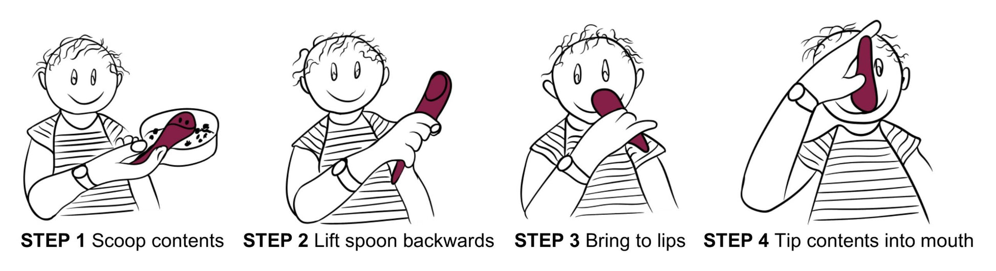 step by step instruction on how to use s'up spoon