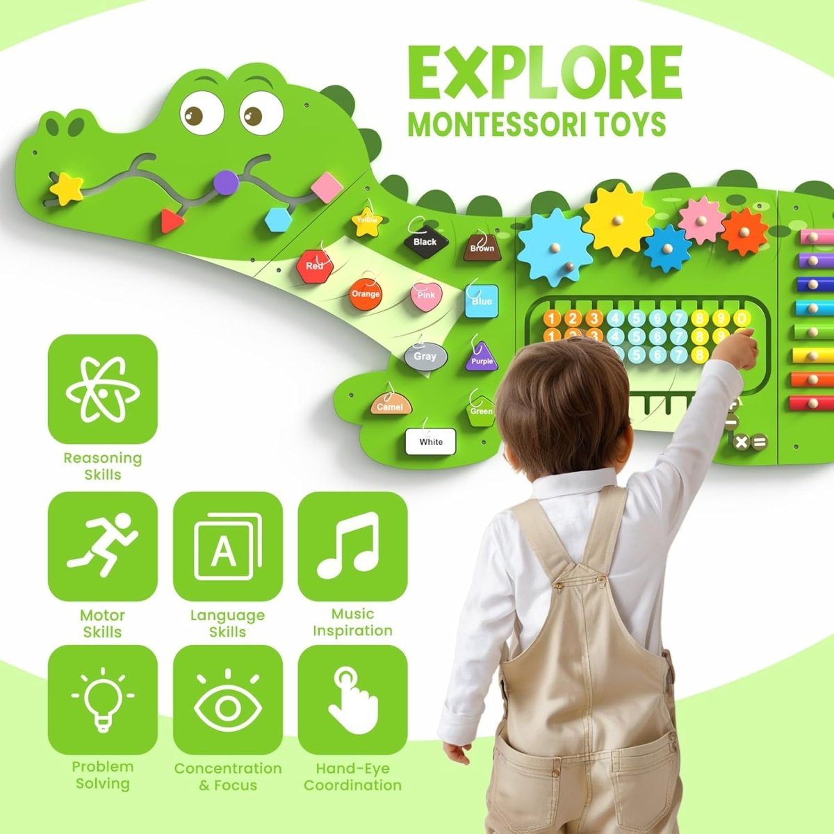 Sensory Busy Board (Big Crocodile) AskSAMIE - AskSAMIE: Answers for Accessibility