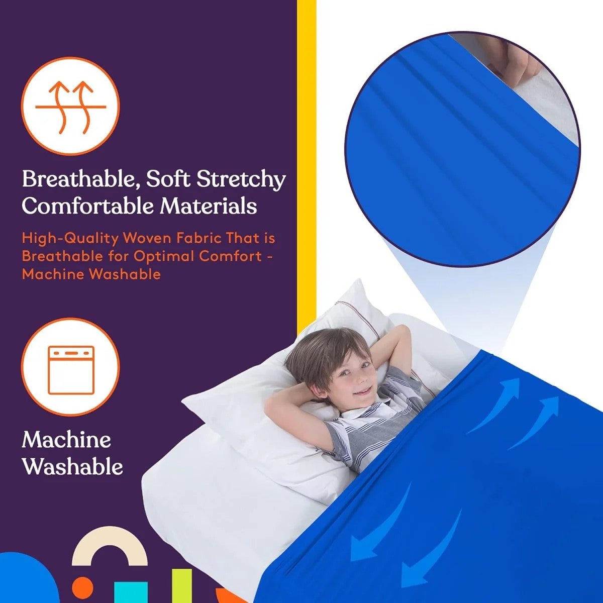 Sensory Compression Bed Sheet for Kids AskSAMIE: Answers for Caregiving - AskSAMIE: Answers for Accessibility