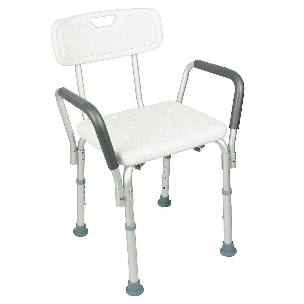 Shower Chair w/Back & Arms Vive Health - AskSAMIE: Answers for Accessibility