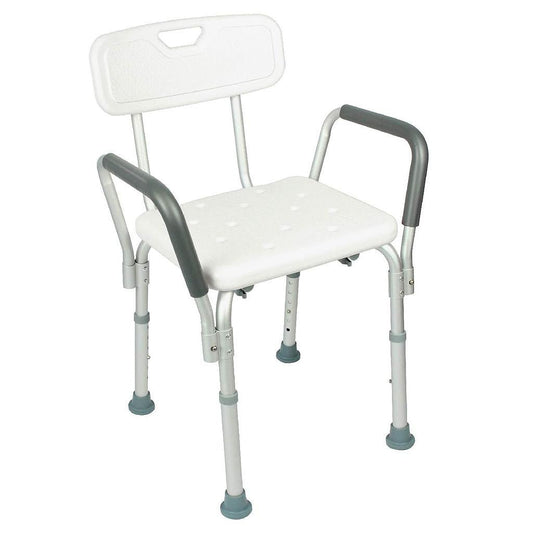 Shower Chair w/Back & Arms Vive Health - AskSAMIE: Answers for Accessibility