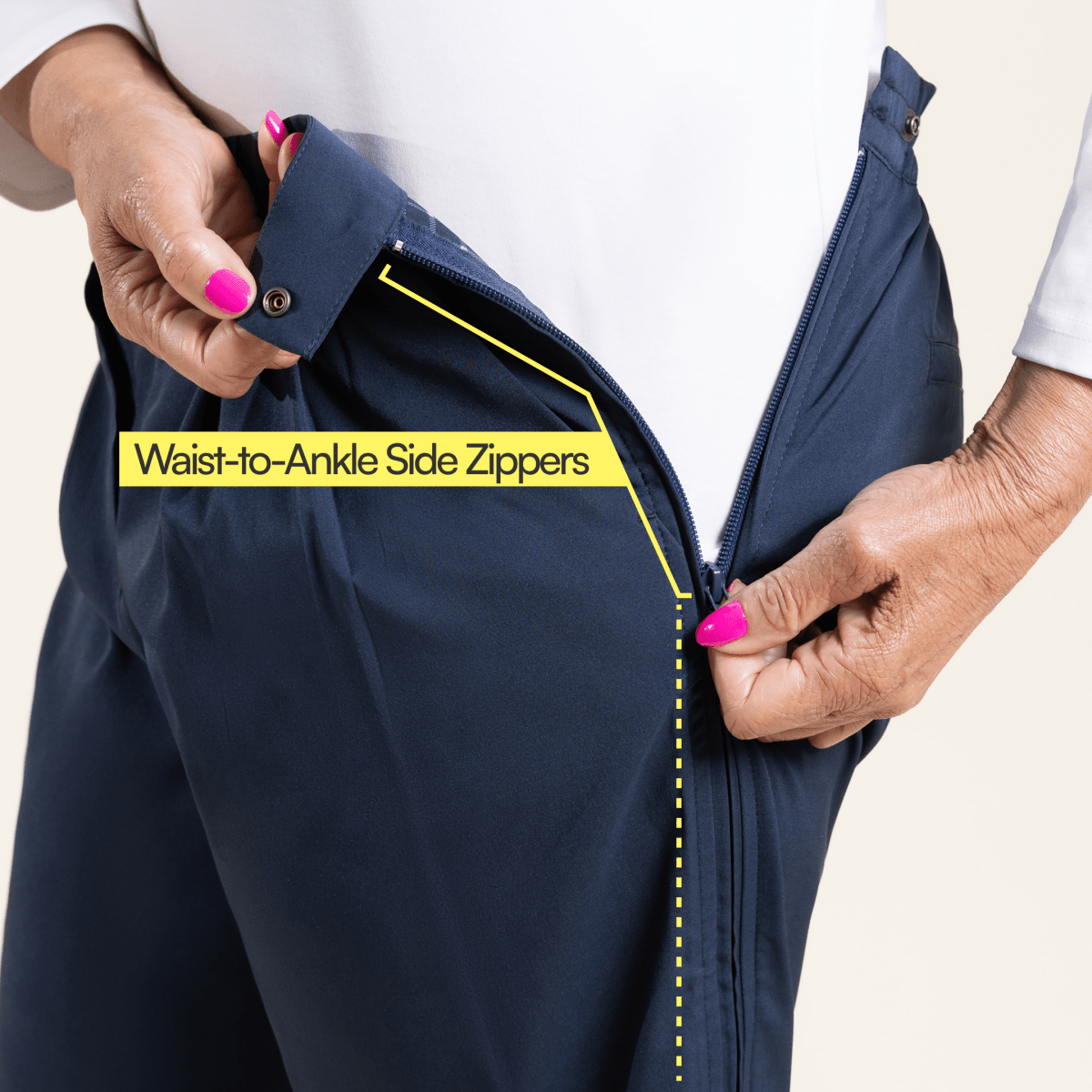 Signature Side - Zip Dress Pants for Women Joe & Bella - AskSAMIE: Answers for Accessibility